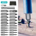 thumbnail image 2 of Damaged Screw Extractor Breakage Bolt Extractor Drill Bits Guide Set Broken Easy Out Fastener Kit, 2 of 9