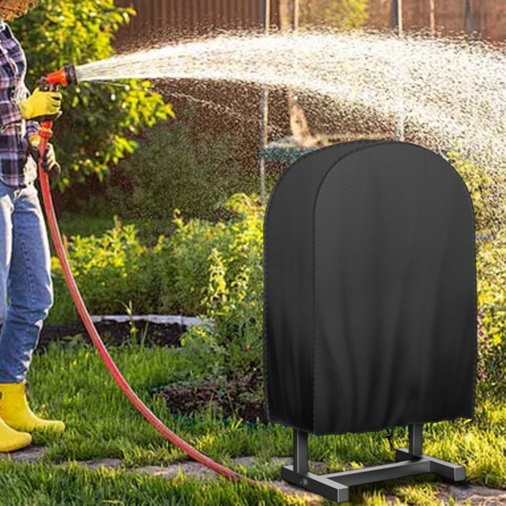 Garden Hose Reel Cover Protective Cover Sun Protective Lightweight Waterproof Portable Retractable Garden Hose Reel