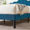 thumbnail image 4 of Javlergo Upholstered Platform Bed Frame with Adjustable Headboard, Wood Slat Support and Noise-Free, No Box Spring Needed Blue Full, 4 of 5