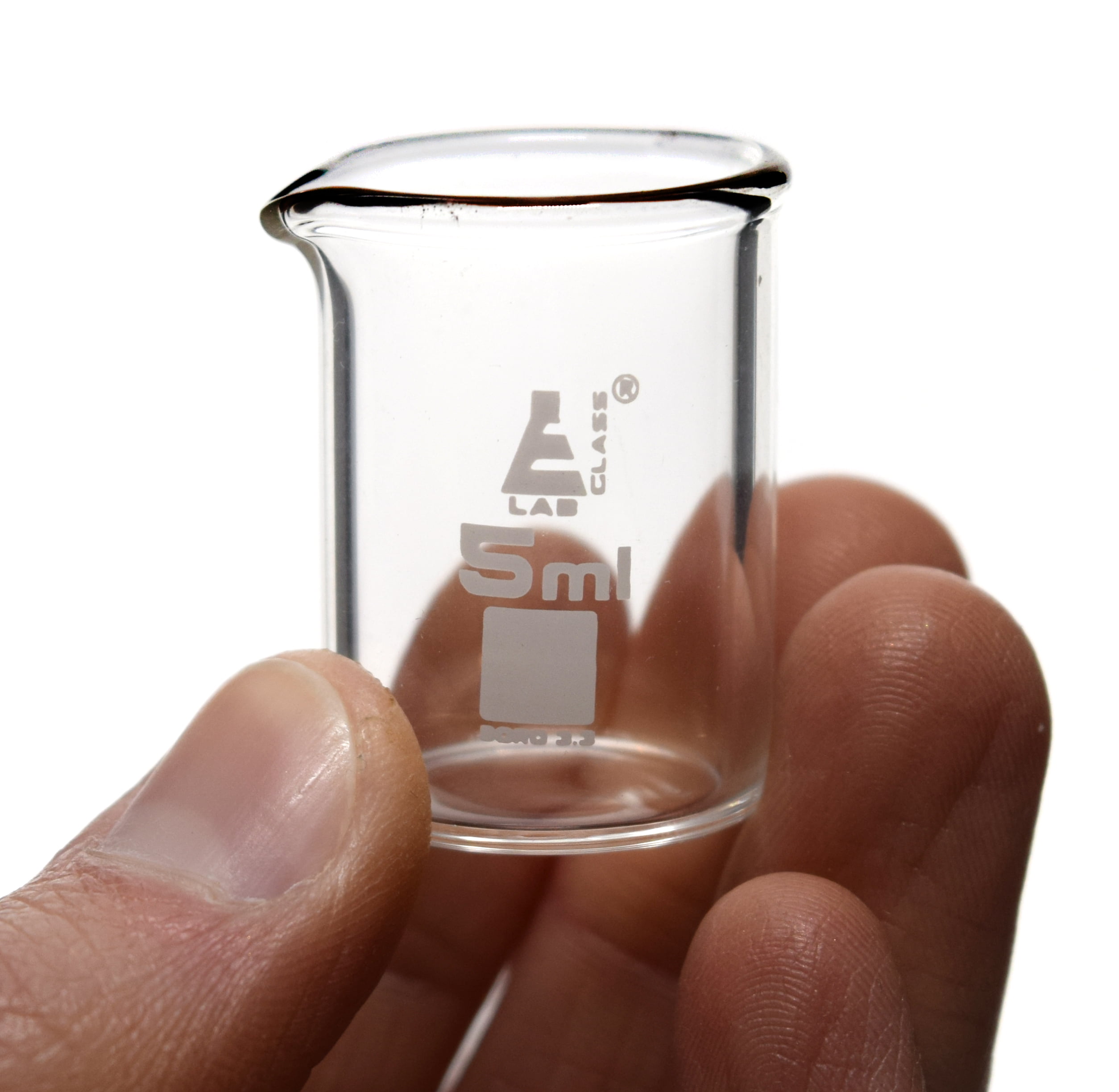 Beaker, 5ml - Low Form - Ungraduated - Borosilicate Glass — Eisco Labs