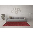 thumbnail image 3 of Ahgly Company Indoor Round Abstract Red Contemporary Area Rugs, 6' Round, 3 of 4