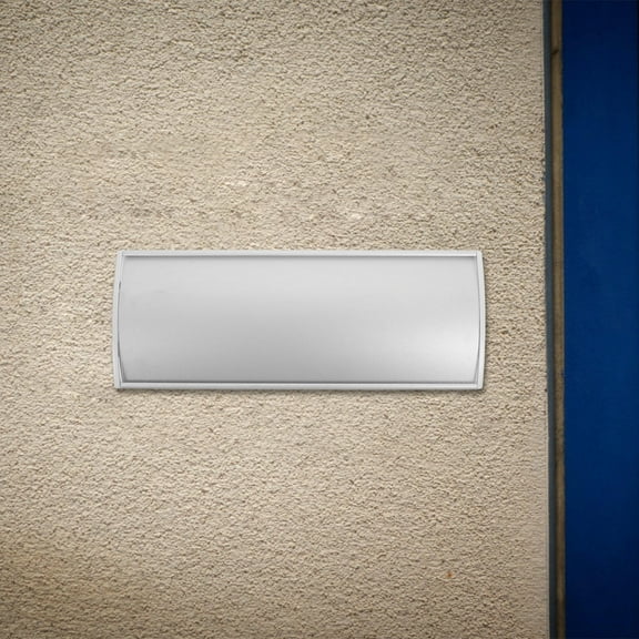 Minkissy name plates for doors nameplate aluminium alloy silver 1Set