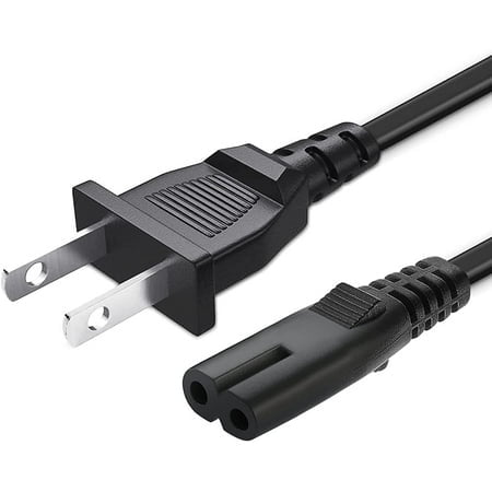 2 Prong AC Power Cord Fit for ONN. 100008734 100008736 Large Medium Party Speaker,ONN. 2.0 2.1 32" 36" 42" Roku Smart