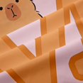 thumbnail image 5 of Manfei Brown Animals Capybara Kitchen Curtains,Cute Monogrammed M Print Black Out Curtains Pack of 2 (42x63 Each), 5 of 7