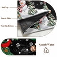 thumbnail image 6 of Round Area Rugs Collection 6 Ft, Christmas Black Non-Slip Residential Carpet, Winter Snowman Xmas Pine Branch Cardinal Bird Indoor Crawling Mats Runner Rugs for Living Room/Dining Room/Bedroom, 6 of 8