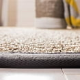 thumbnail image 4 of Safavieh Natural Fiber Collection NF114Q Border Basketweave Tapis de Prairie Marine, 8' x 8' Rond, Gris Foncé, 4 of 5