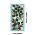 thumbnail image 3 of Pastel Blue Background with Strawberry Floral Design Banner Party Decorations Backdrop Ideal for Spring Celebrations Garden Parties Picnics and Photo Shoots, 3 of 8