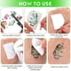 thumbnail image 2 of 10 hojas de tatuajes temporales de dinosaurios para niños, tatuajes que brillan en la oscuridad, temporales para niños, dibujos animados temporales a prueba de agua, 2 of 5