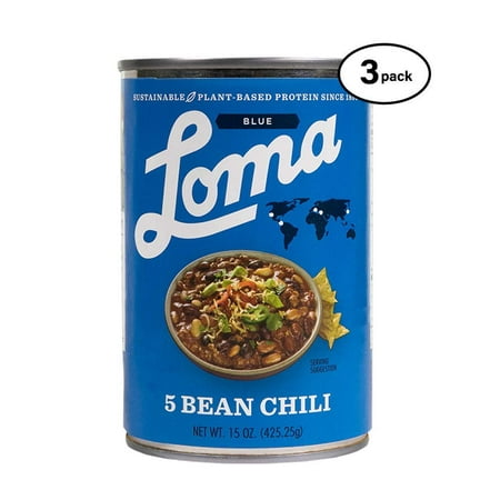 Loma Linda Blue - Plant-Based - Five Bean Chili (15 oz.) (Pack of