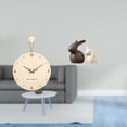 thumbnail image 2 of Reloj de pared,Reloj de pared decorativo para sala de estar,silencioso,Reloj de pared de madera con decoración moderna,Estatua de cerámica,Juego de estatuas de cerámica para decoración de, 2 of 8