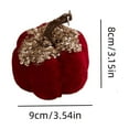 thumbnail image 3 of Artificial Pumpkin Decoration, Mini Velvet Foam Pumpkins for Fall Tabletop, Thanksgiving, Halloween, Farmhouse Decor, Autumn Wedding Centerpieces and Holiday Home Decorations, 3 of 7