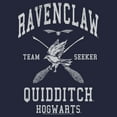 thumbnail image 2 of Junior's Harry Potter Ravenclaw Quidditch Seeker Cowl Neck Sweatshirt Navy Blue 3X Large, 2 of 4