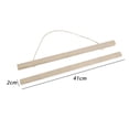 thumbnail image 1 of thinsony Magnetic Poster Hanger Frame Wooden for Maps Painting Scroll Picture Clip 41cm, 1 of 9