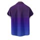 thumbnail image 5 of Mens Casual Manga Corta Botón Abajo Camisas Turndown Cuello Blusa de Impresión, Poliéster Ligero Top de la Moda para el Verano Al Aire Libre Y el Uso Diario, 5 of 6