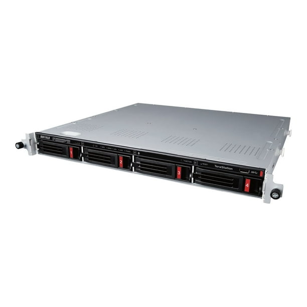 BUFFALO TeraStation 3410RN - NAS server - 4 Baies - 4 TB - Montable en Rack - SATA 6Gb/S - HDD 1 TB x 4 - RAID RAID 0, 1, 5, 6, 10, JBOD - RAM 1 GB - Gigabit Ethernet - iSCSI support