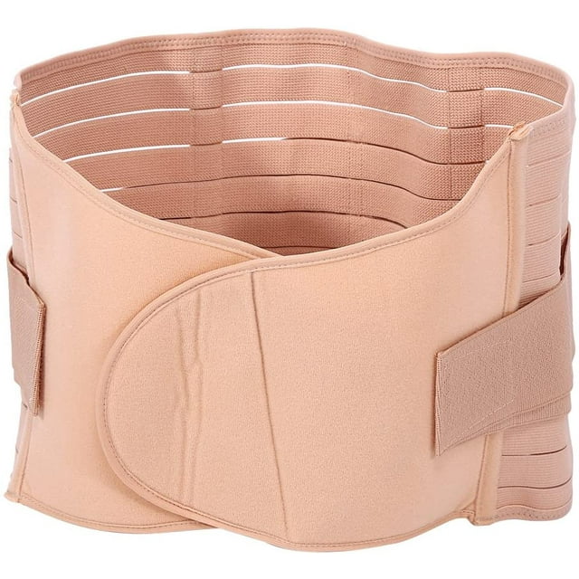 Postpartum Abdominal Band Postpartum Recover Cinturón de cintura Soportes de cintura Envoltura Suave elástico Faja moldeadora del cuerpo Transpirable Abdominal Binder Back (albaricoque)