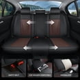 thumbnail image 4 of Car Seat Covers Full Set Custom Fit for Lexus ES300h 2013-2015 - Premium Faux Leather Auto Protectors with Waterproof, Breathable, Anti-Slip Car Seat Protectors (BlackBrown,Full Set), 4 of 8