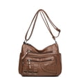 thumbnail image 4 of Bolso bandolera de primavera, bolso de hombro para madre, bolso pequeño de piel suave lavada para mujer, bolso para mujer de mediana edad y mayores, bolso que combina con todo, 4 of 6