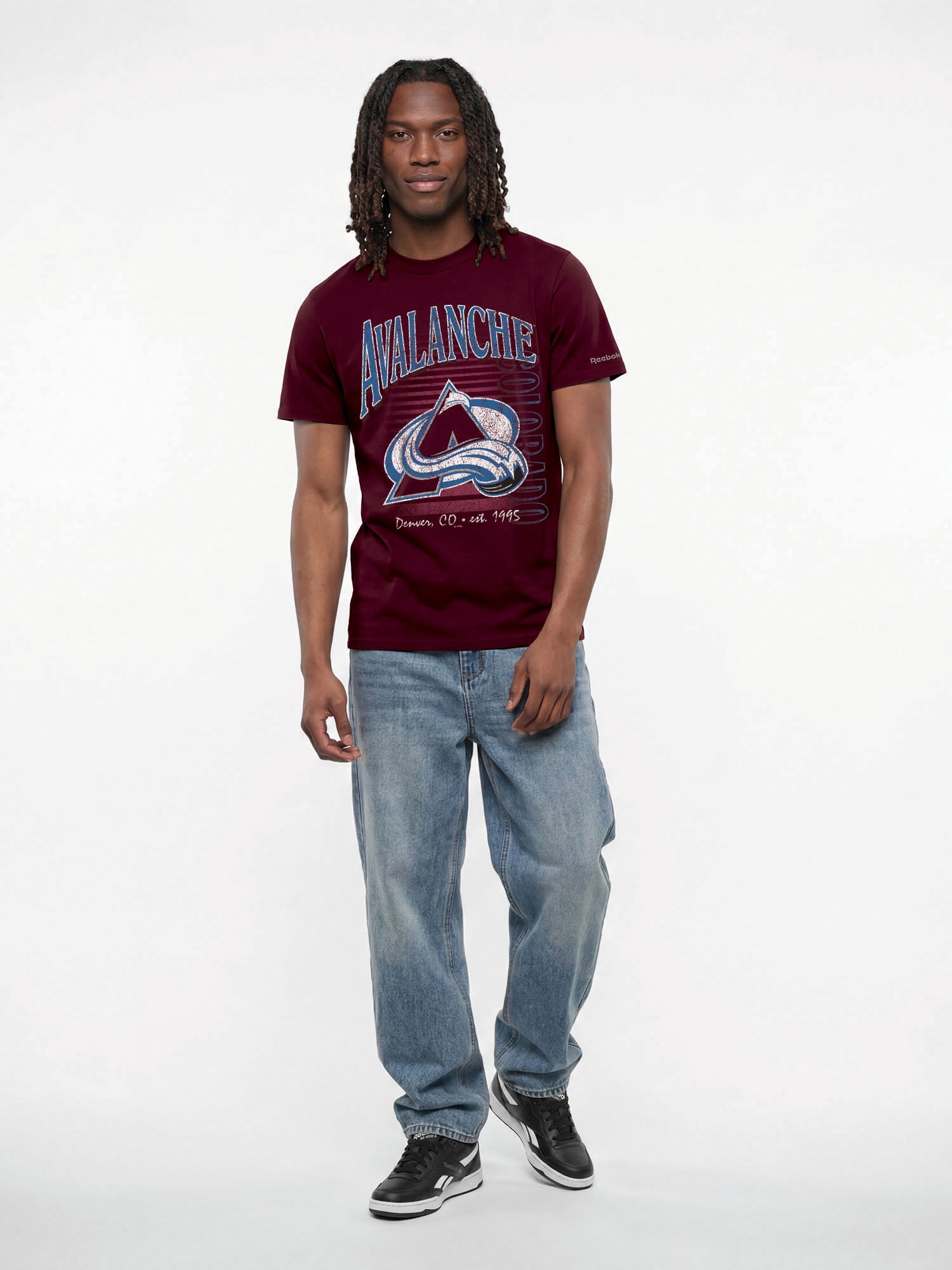 Colorado Avalanche Reebok Mens Crew Neck Short Sleeve T-Shirt