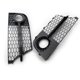thumbnail image 2 of 1 par de accesorios de cubierta de lámpara de luz antiniebla Suministros de automóvil Parrillas de protección livianas Marco de repuesto para modelos Negro Macarena Fundas de luz de luz de niebla, 2 of 6