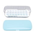 thumbnail image 6 of 24-Grid Silicone Ice Cube Tray with Lid for Kitchen - Blue Freezer Mold Set, 6 of 8