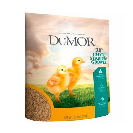 DuMOR 1030707 Livestock Supplies Starter 20% Poultry Feed in 10 Pounds Package