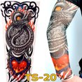 thumbnail image 4 of Manchons de Bras Tatouage 3D Unisexes pour Cyclisme en Extérieur Protection Solaire, Manchons de Compression pour Vélo Basketball, 4 of 5
