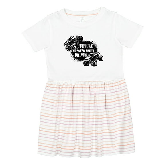 Inktastic Future Monster Truck Driver Girls Toddler Dress
