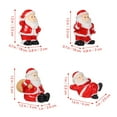 thumbnail image 2 of PTOOTP 12-Piece Red Santa Figurines Set for Landscape Decoration Holiday Christmas Ornaments, 2 of 8