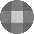 thumbnail image 1 of Ahgly Company Tapis Rond Lavable en Machine Intérieur Transitionnel Gris, 4 Pieds Rond, 1 of 7