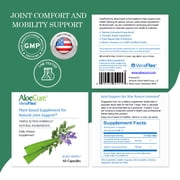 VeraFlex by AloeCure Plant Based Joint Health Supplement - 60 Capsules x 2 Bottle Pack - Clinically Proven to Support Comfort, Flexibility, and Mobility Starting in 3 Days