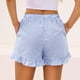 thumbnail image 2 of TaTaai Women's Casual Striped Linen Shorts Lace Trim Pocket Shorts Lightweight Airy Summer Beach Vacation Bottoms Gift, 2 of 6