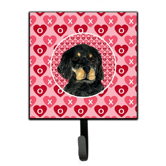 Gordon Setter Hearts Love and Valentines Day Portrait Leash or Key Holder