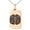 Rose, variant on Tioneer Stainless Steel Letter Q Initial 3D Cube Box Monogram Engraved Small Rectangle Dog Tag Charm Pendant Necklace