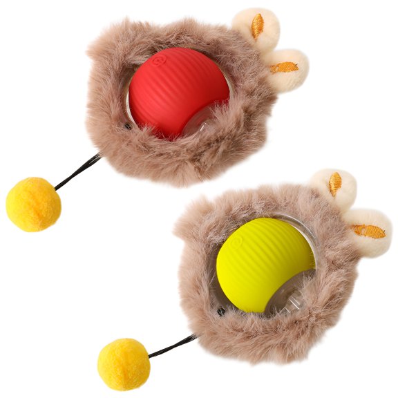 BESTSKY 2Pcs Cat Toys for Indoor Cats,High-Energy Chase Moving Cat Toy,Flexible Play Path Interactive Cat Toys for Indoor Cats,Style1