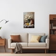 thumbnail image 3 of ZHONGYUTONG Farmhouse Daisy Wall Art Rustic Floral Canvas Prints Vintage Country Flower Pictures for Kitchen Bathroom Wall Decor Framed (24.00" x 36.00"), 3 of 5