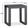 thumbnail image 6 of Afuera Living Aluminum Gray End Table Rectangular 20.5"H x 18"W x 20"D Unassembled, 6 of 6