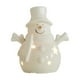 thumbnail image 2 of Herunwer Lighted Ceramic Christmas Tree Snowman Decor Gift Porcelain Ceramic Figurines with Lights for Table Centerpiece Mantel Tabletop Fireplace Xmas Holiday, 2 of 6
