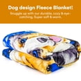 thumbnail image 2 of Puppy Collage Dog Themed Blanket - Dog Throw Blankets for Bed or Couch - Soft Plush Dog Print Blanket for Women, Men, and Kids - Cozy Throw Blanket and Bedroom Decor I Puppy Collage, 2 of 7