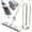 16.54In, variant on Wet Dry Flat Microfiber Mop for Hardwood Floors | 6 Washable Pads Included, 360? Swivel, For Kitchen Tile & Laminate Floors