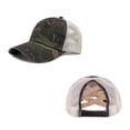 thumbnail image 3 of Mens Hats Unisex Baseball Washed Mesh Adjustable Comfortable Breathable Daily Vacation Sun Protection Summer Men's Baseball Caps, 3 of 3