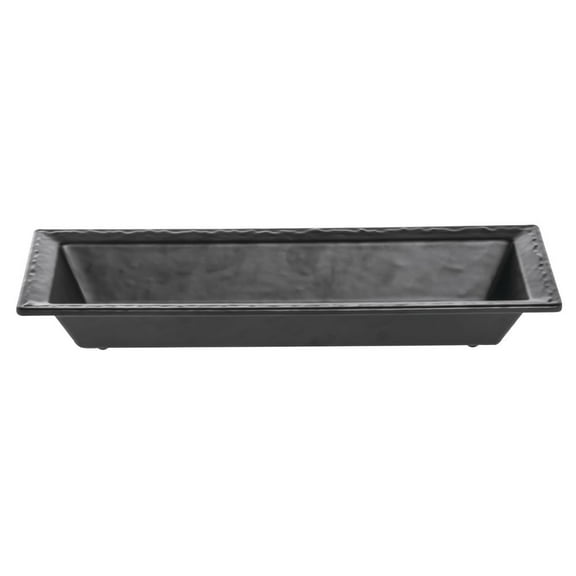HUBERT® Serving Bowl Melamine Slate Black - 15" L x 6" W x 2" H