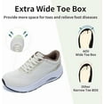 thumbnail image 3 of GOOBON Wide Toe Box Walking Shoes Womens Arch Support Orthotic Sneakers Plantar Fasciitis Tennis Running Shoes Fashion Sneakers for Foot Pain Relief US 6-11, 3 of 7