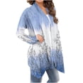 thumbnail image 2 of DDAPJ pyju Lightweight Cardigans for Women 2023,Open Front Drape Cardigan Gradient Floral Print Boho Kimono Casual Long Sleeve Holiday Coats Fall Winter Mid-Length Thin Jacket, 2 of 6