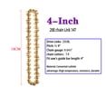 thumbnail image 1 of Landgoo 4 Inch Gold Chainsaw Chain 1/4 Pitch 0.043"Gauge 28 DRIVE LINKS for Mini Electric Chainsaw Tools, 1 of 7