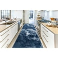 thumbnail image 5 of La Dole Rugs Abstract Modern Marble Minimal Design Contemporary Area Rug - Amazing Home Decor 3x5 Carpet for Living Room, Bedroom, Kitchen, Office, and Dining - Blue, 4x6, 3'11" x 5'3" (120cm x 160cm), 5 of 7