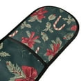 thumbnail image 4 of Yayeee Double Oven Mitt Kitchen Heat Resistant Baking 35" x7" Quilted Glove, Green Christmas Candy Canes, 4 of 6
