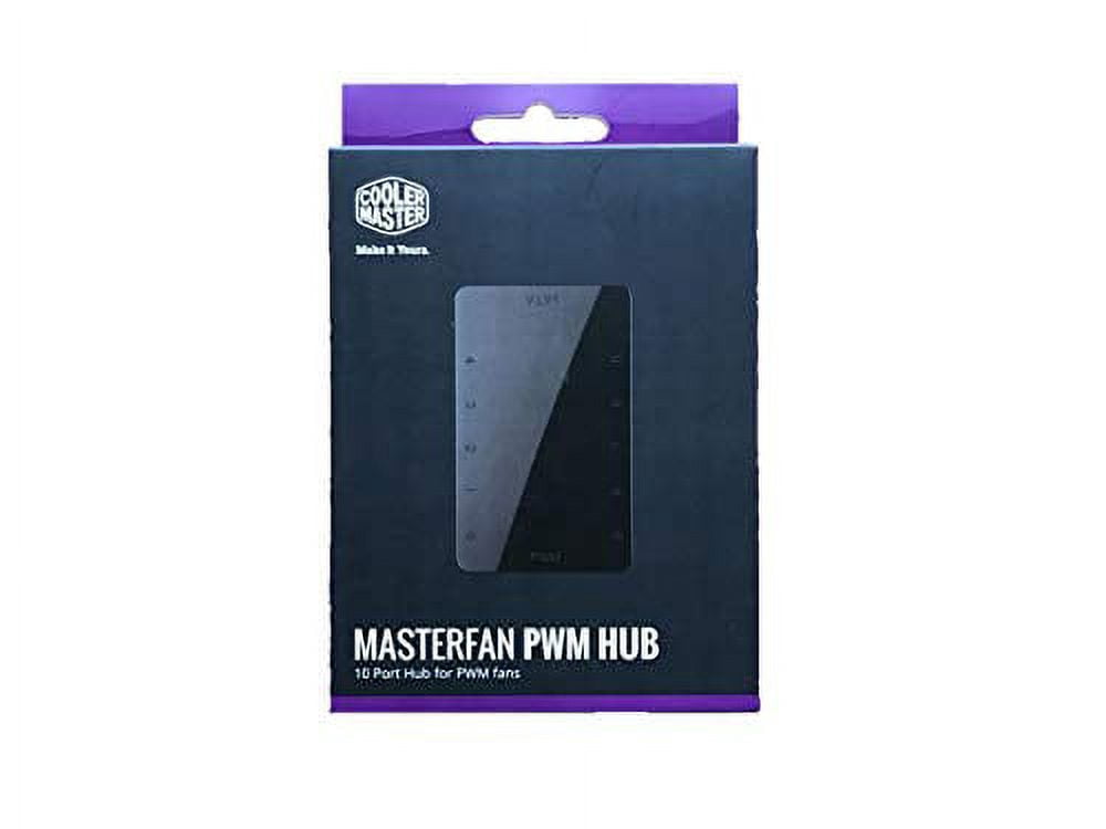 Cooler Master 1 to 10 4PIN SATA PWM CPU Cooler Case Cooling Fan Cable Hub Splitter Adapter Magnet adsorption(1-to-10 PWM HUB)
