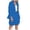Blue, variant on Dressy Casual Outfits for Women Fashion Suit Collar Long Sleeve Cardigan and Shorts Suit Ladies Womens Suits 2 Piece Set Business Blue,S