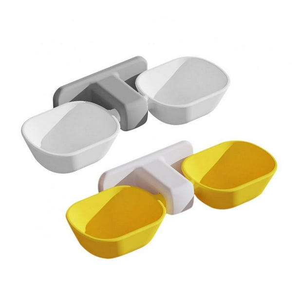 Wallmounted Pet Bowls 2 Dog Bowl Adjustable Height Water and Food